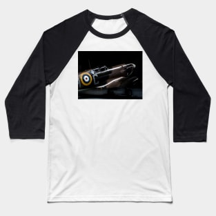 RAF Spitfire in the Hanger Baseball T-Shirt